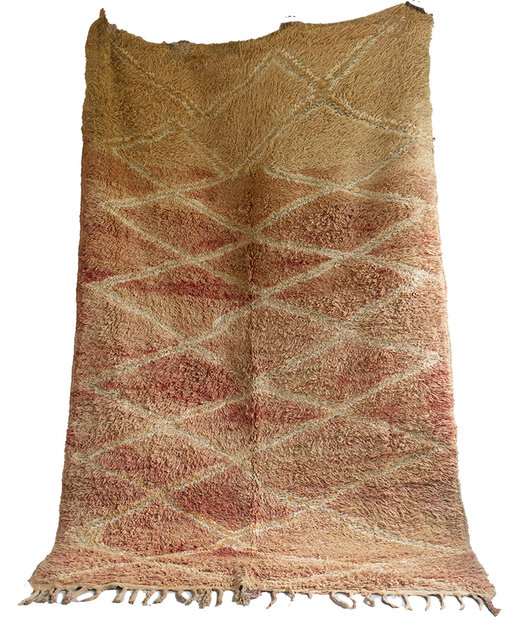 Beni berber rug from unique vintage piece